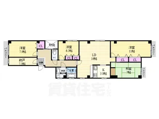 ナベル錦【5階】の間取り