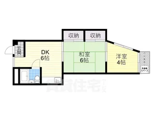 2LDKの間取り画像