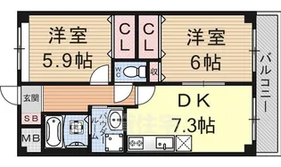 フォレストコート【4階】の間取り