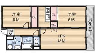 ヴェールクレール【2階】の間取り