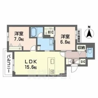 レジデンス三条宮前【4階】の間取り