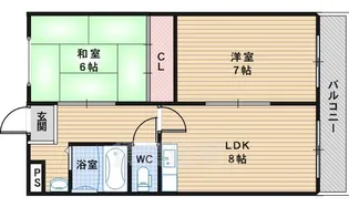 第2飛龍ハイツ【1階】の間取り