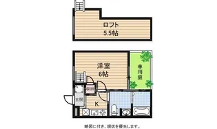 ロフティ同志社北【1階】の間取り