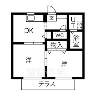 エクセーラ楠【1階】の間取り