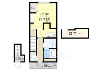 あんしん+小畑町08-13001【2階】の間取り