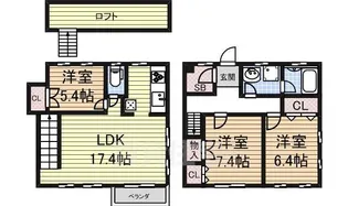 アイタウン車道【1階】の間取り