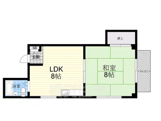 サニーハウス【2階】の間取り