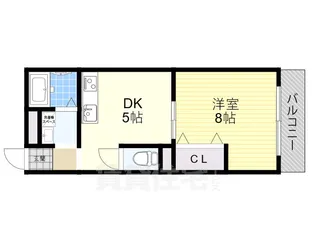 フェアリーテール出屋敷【2階】の間取り