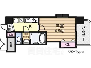 ラグゼ十三本町【7階】の間取り