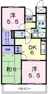 ポレール伊川Ⅱ【2階】の間取り