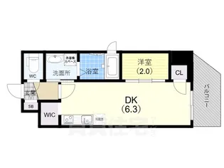 ネクストステージ神戸元町【5階】の間取り