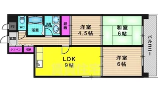 パークテラス桂川【1階】の間取り