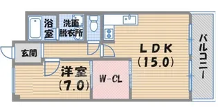 ユーレジデンス武庫川【2階】の間取り