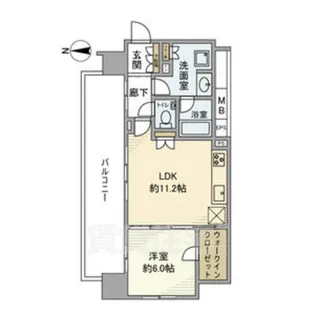 プラウドタワー名古屋伏見【11階】の間取り
