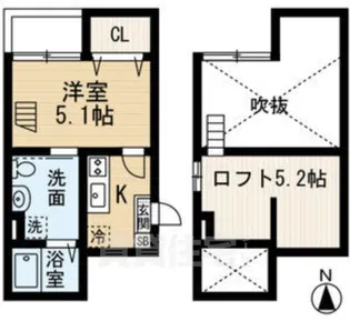 K'sハイツ(ケーズハイツ)【1階】の間取り