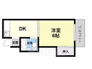 リバーハイツ【3階】の間取り