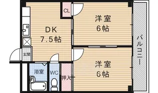 アルページュ草津【3階】の間取り