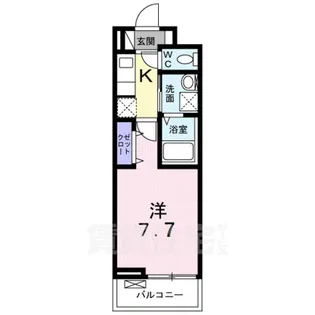 ブランメゾン帷子ノ辻【2階】の間取り