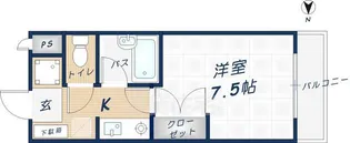 ラフィットソルティー【303号室】の間取り