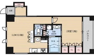リーガル京都四条河原町通り2【6階】の間取り