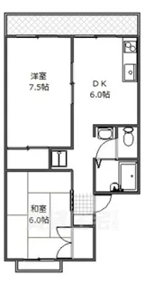 「セジュール松室」【2階】の間取り