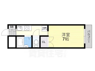 ウィンライフあやめ池【3階】の間取り