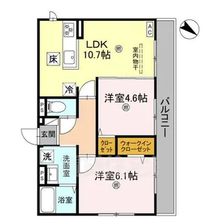 リバティスクエア楓【1階】の間取り