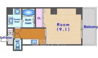 プランドール烏丸【2階】の間取り