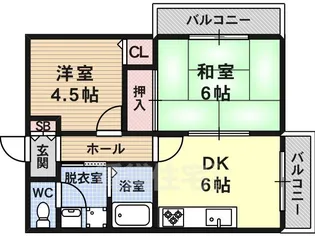 エトワールすみいち【2階】の間取り