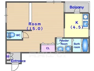 ジャルダン2【2階】の間取り