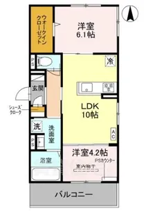 「ヌーベル・ヴィー侍従池」【2階】の間取り