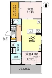 「ヌーベル・ヴィー侍従池」【3階】の間取り