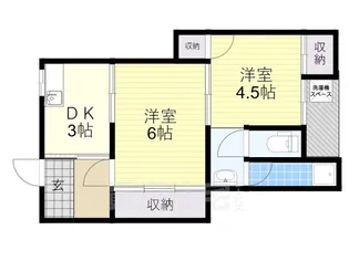 鳳ハイツ【3階】の間取り
