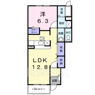 大阪府和泉市葛の葉町1丁目【アパート】の間取り