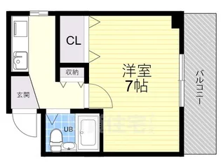 ホワイトハウス平野【4階】の間取り