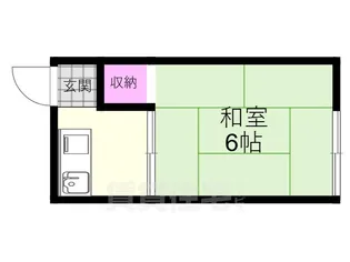 京都府京都市左京区山端川原町【アパート】の間取り