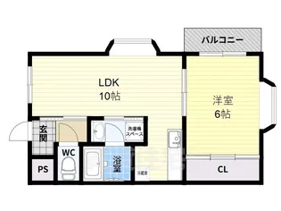 緒方第二ハイツ【3階】の間取り