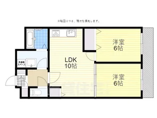 クリスタルハイツ清水丘【4階】の間取り