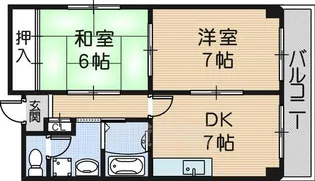 ベルメゾン武庫川【3階】の間取り