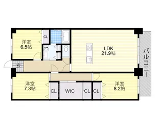 あべのベルタ 北棟【17階】の間取り