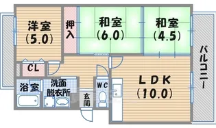 グリーンビュー1号館【3階】の間取り
