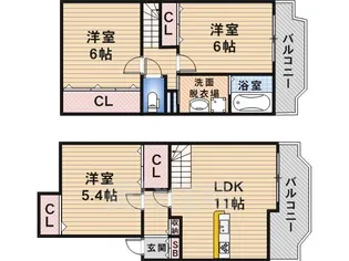 アルティエーレ・セラA棟【3階】の間取り