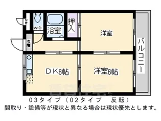 ロイヤルハイツ深井清水【103号室】の間取り