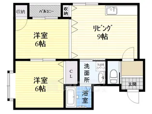 エクシオプレイス2【4階】の間取り