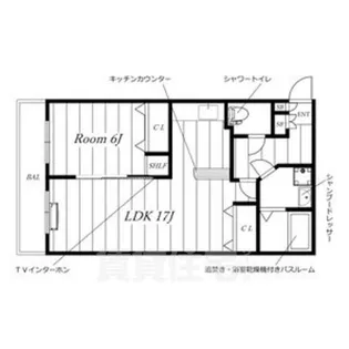 1LDKの間取り画像