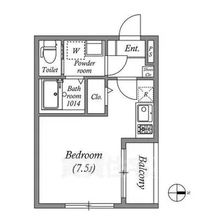ハーモニーテラス上鳥羽【3階】の間取り
