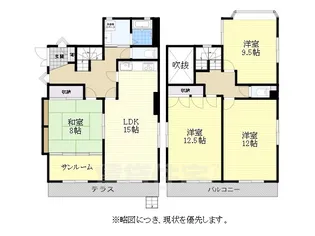愛知県名古屋市天白区植田山3丁目【一戸建】の間取り