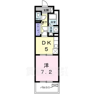 「ヴィラ デュース」【4階】の間取り