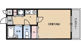 グランデ御池【4階】の間取り