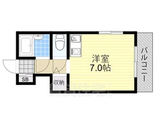 スカイフィールド豊中【401号室】の間取り